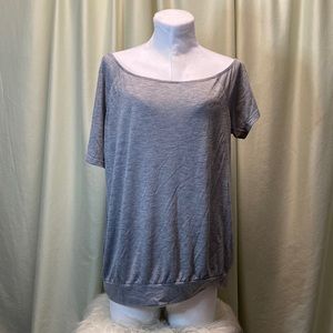 Torrid Grey Off the Shoulder Top